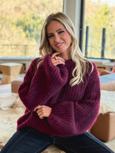 Pull Serlana - Bordeaux