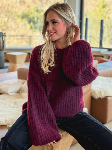 Pull Serlana - Bordeaux