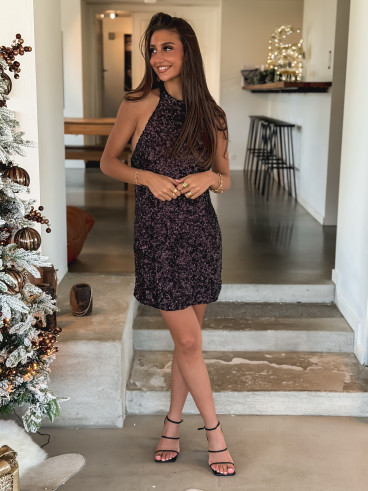 Robe courte Zoréline - Chocolat