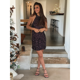 Robe courte Zoréline - Chocolat