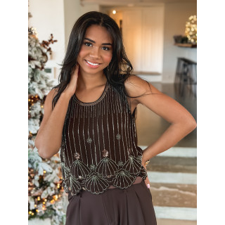 Blouse Précillia - Chocolat