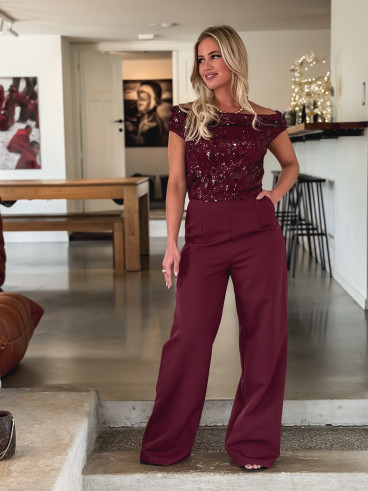 Combinaison pantalon Robanne - Bordeaux