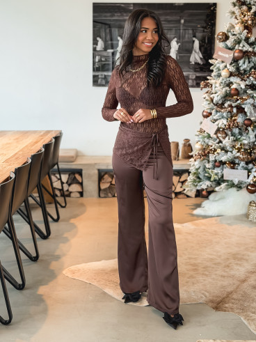 Pantalon Lisanne - Chocolat