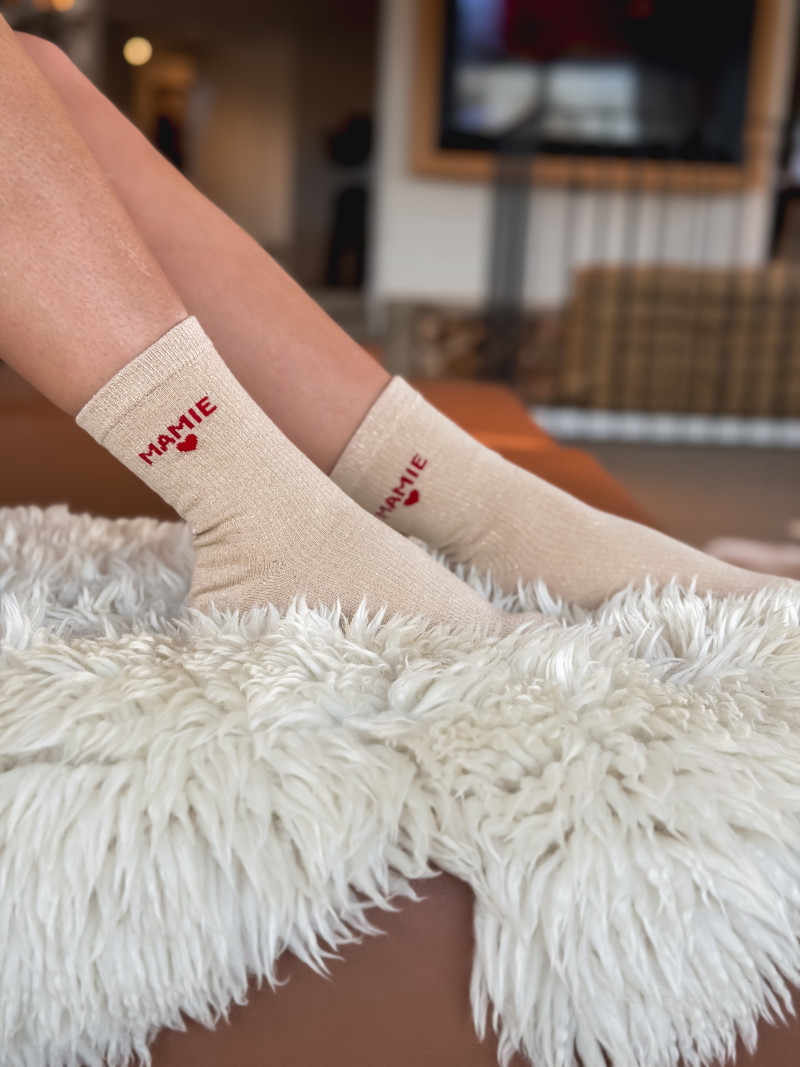 Chaussettes "Mamie" - Doré