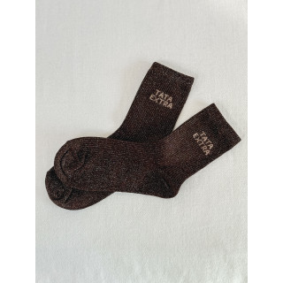 Chaussettes "Tata Extra" - Chocolat