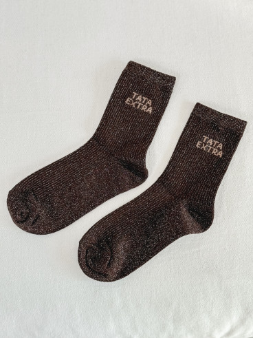 Chaussettes "Tata Extra" - Chocolat