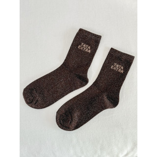 Chaussettes "Tata Extra" - Chocolat