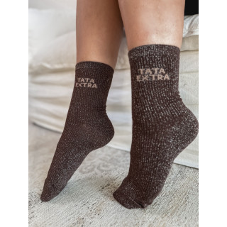 Chaussettes "Tata Extra" - Chocolat