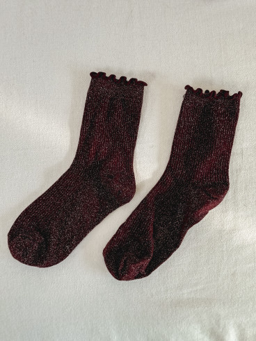 Chaussettes Myla - Bordeaux