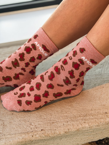 Chaussette Amalia - Rose