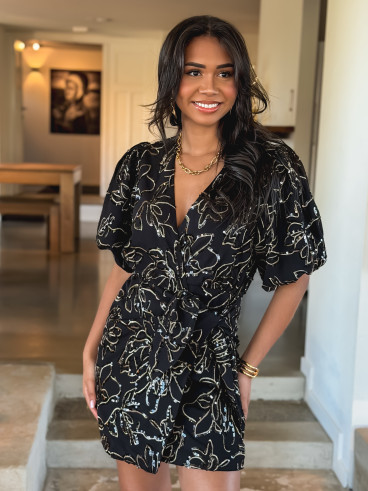 Robe courte Zita - Noir Robe courte Zita - Noir