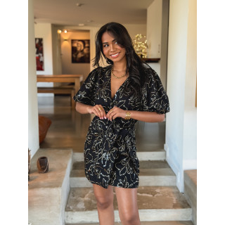 Robe courte Zita - Noir