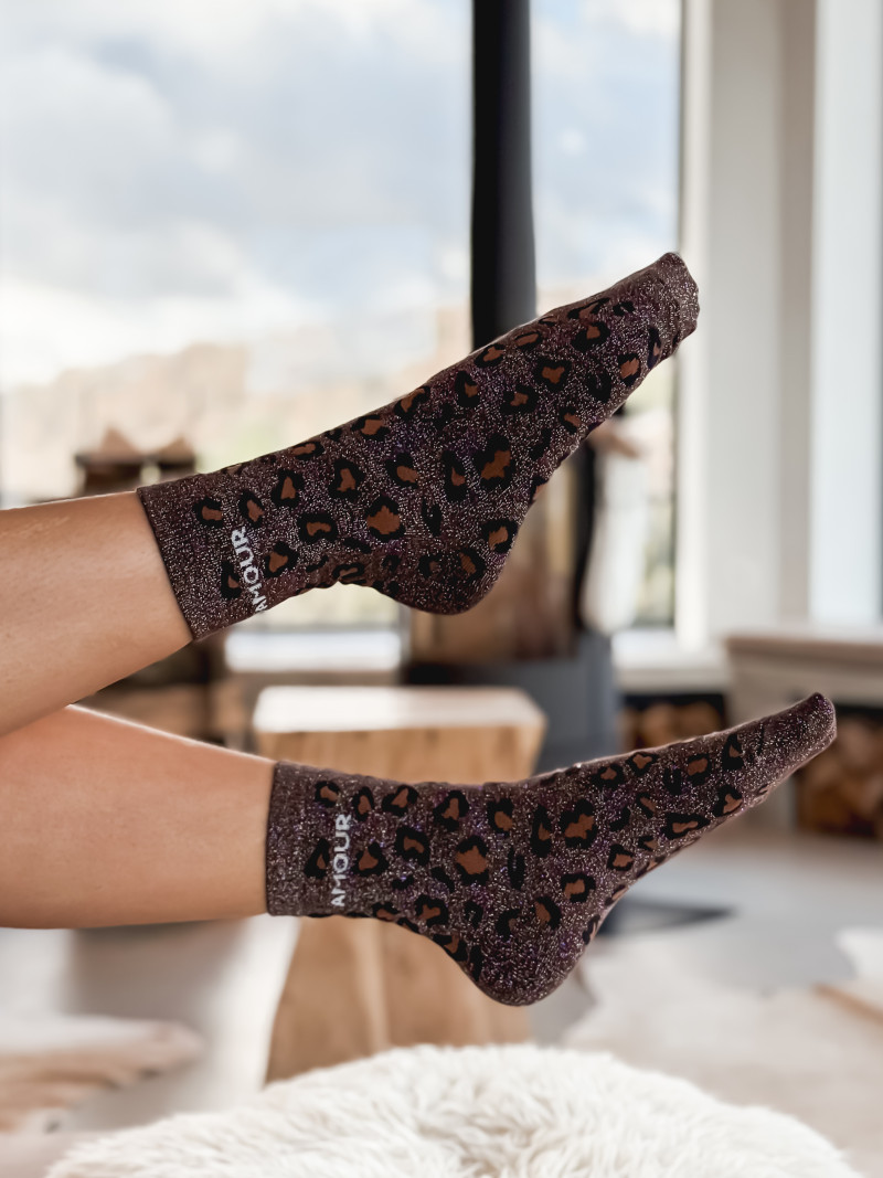 Chaussettes Amalia - Chocolat Chaussettes Amalia - Chocolat