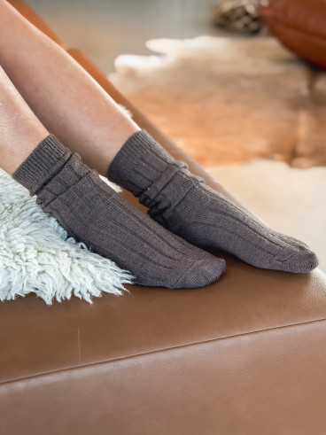 Chaussette Jacinthe - Chocolat