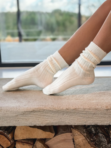 Chaussette Jacinthe - Ecru