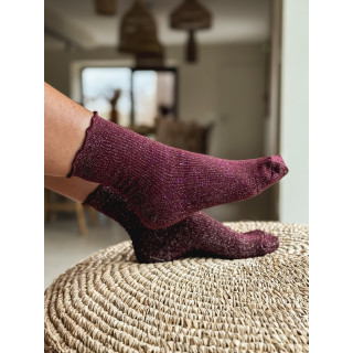 Chaussettes Myla - Bordeaux