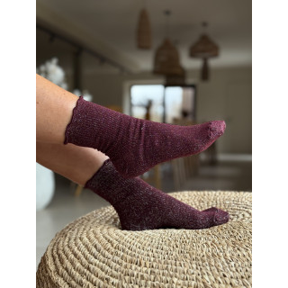 Chaussettes Myla - Bordeaux