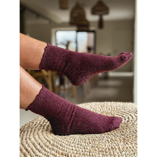 Chaussettes Myla - Bordeaux
