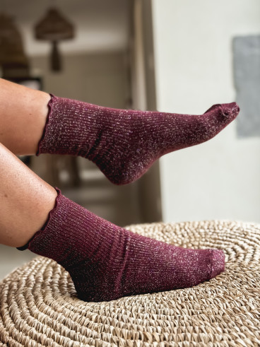 Chaussettes Myla - Bordeaux Chaussettes Myla - Bordeaux