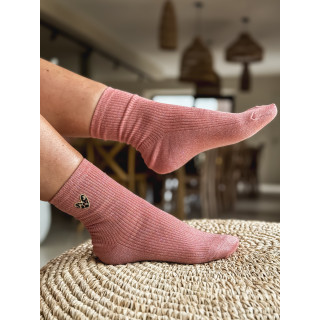 Chaussettes Odile - Rose
