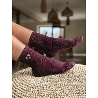 Chaussettes Odile - Bordeaux
