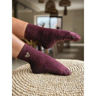 Chaussettes Odile - Bordeaux