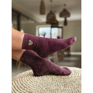 Chaussettes Odile - Bordeaux