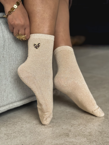 Chaussettes Odile - Doré