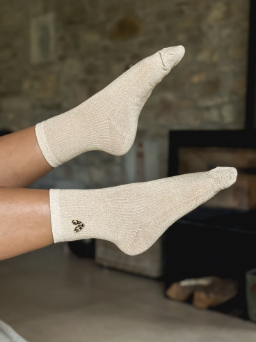 Chaussettes Odile - Doré