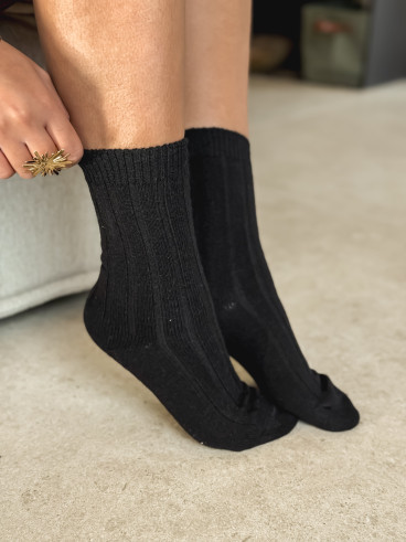 Chaussettes Jacinthe - Noir