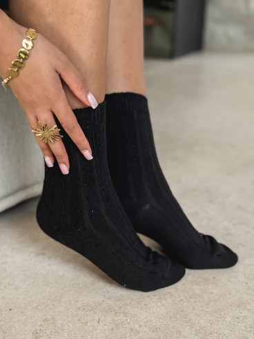 Chaussette Jacinthe - Noir