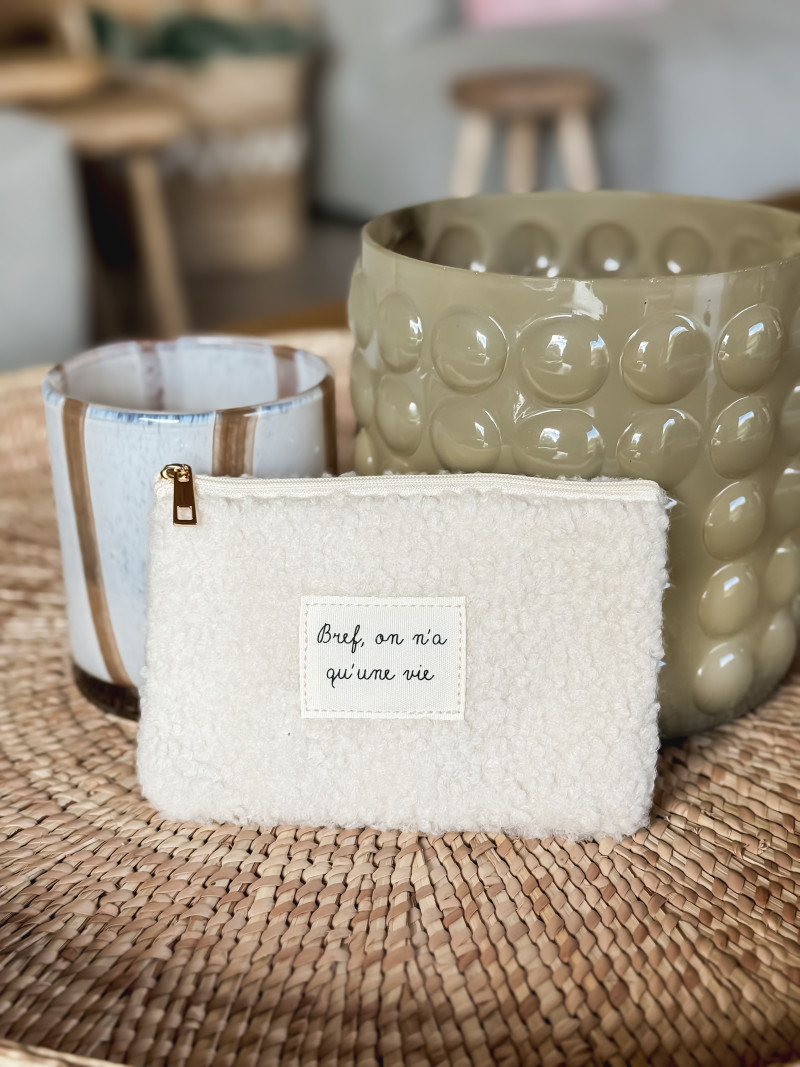 Pochette "Bref" - Ecru