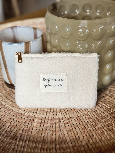 Pochette "Bref" - Ecru