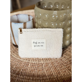 Pochette "Bref" - Ecru