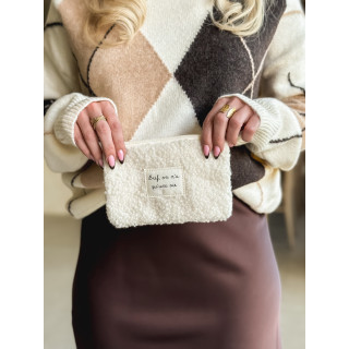 Pochette "Bref" - Ecru