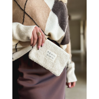 Pochette "Bref" - Ecru