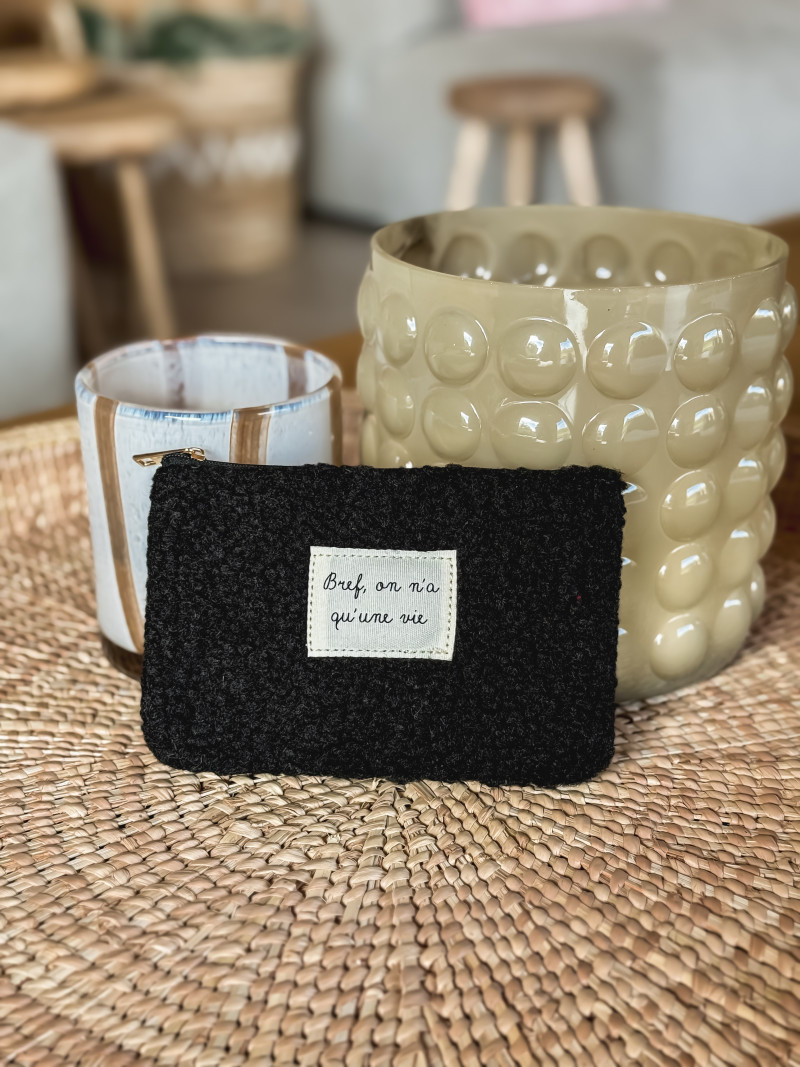 Pochette "Bref" - Noir