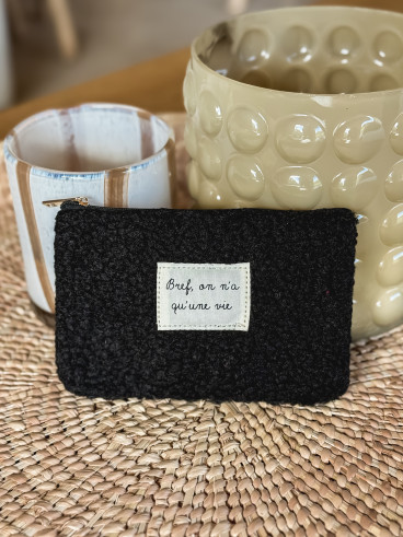 Pochette "Bref" - Noir
