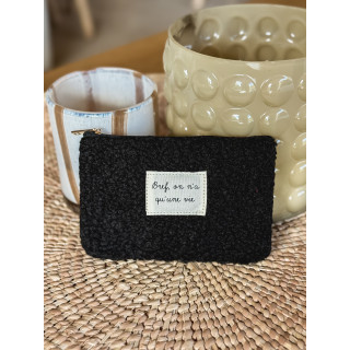 Pochette "Bref" - Noir