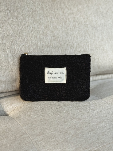 Pochette "Bref" - Noir