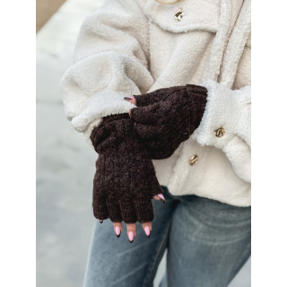 Mitaines Edelweiss - Chocolat