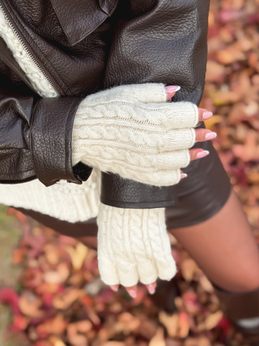 Mitaines Edelweiss - Beige