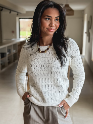 Pull Anja - blanc Pull Anja - blanc
