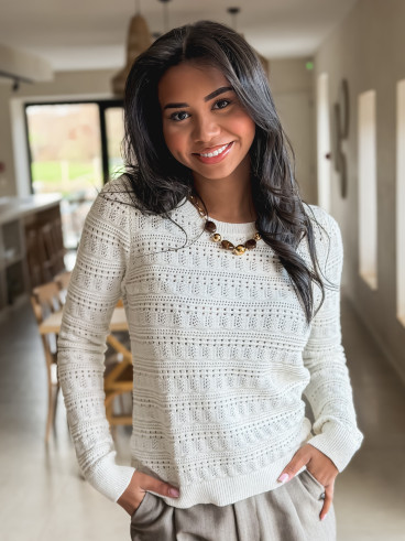 Pull Anja - blanc Pull Anja - blanc