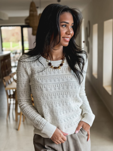 Pull Anja - blanc Pull Anja - blanc