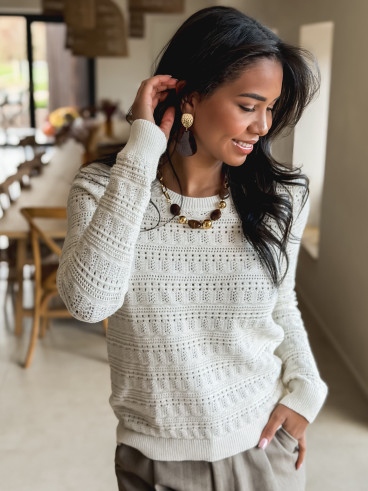 Pull Anja - blanc Pull Anja - blanc