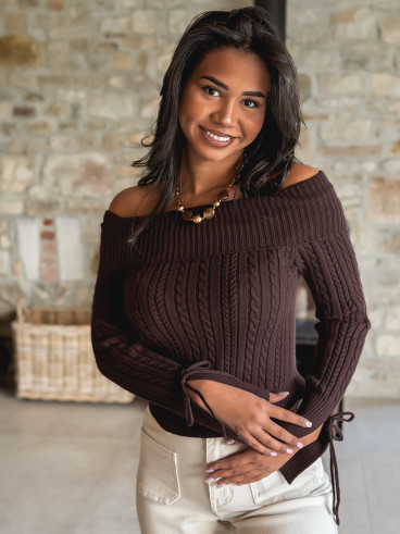 Pull Jayana - Chocolat