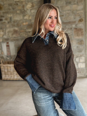 Pull Eloana - Chocolat