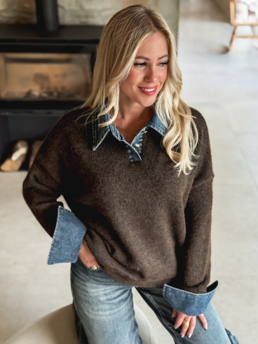 Pull Eloana - Chocolat