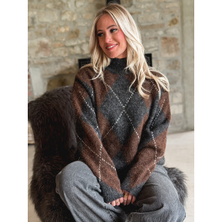 Pull Verginia - Gris/Chocolat